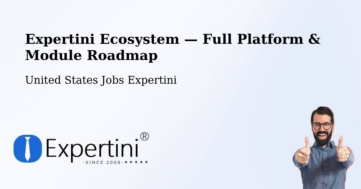 Expertini Ecosystem — Full Platform & Module Roadmap – Sterling